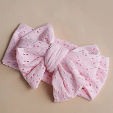 Load image into Gallery viewer, Eyelet Oversized Baby Girl Bowknot