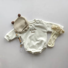 Load image into Gallery viewer, Little Love Embroidered Baby Sweater Romper