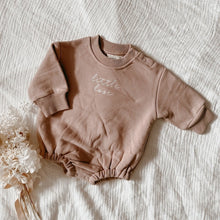 Load image into Gallery viewer, Little Love Embroidered Baby Sweater Romper