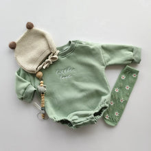 Load image into Gallery viewer, Little Love Embroidered Baby Sweater Romper