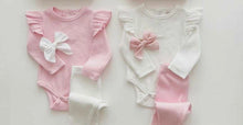 Load image into Gallery viewer, Frill Flutter long sleeves Bodysuit