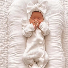 Load image into Gallery viewer, Textured Zip Frill Ruffle Baby Girl Romper