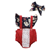 Load image into Gallery viewer, Floral Bodysuit and Headband