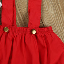 Load image into Gallery viewer, Suspender Short 2-Piece Set/Red