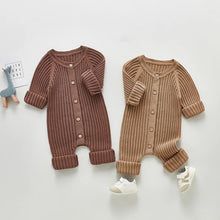 Load image into Gallery viewer, Rib Knitted Baby Jumpsuit