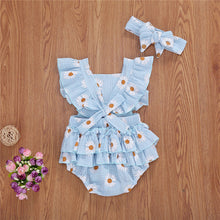 Load image into Gallery viewer, Daisy Ruffled Cotton Muslin Romper