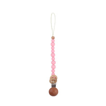 Load image into Gallery viewer, Wooden Pacifier Rattle Clip
