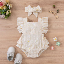 Load image into Gallery viewer, Daisy Ruffled Cotton Muslin Romper