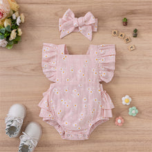 Load image into Gallery viewer, Daisy Ruffled Cotton Muslin Romper