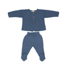 Load image into Gallery viewer, Newborn Knit Footie Pants Set