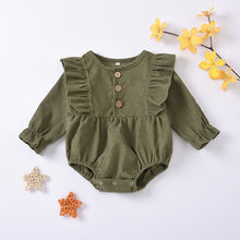 Load image into Gallery viewer, Baby Girls Long Sleeve Ruffle Romper