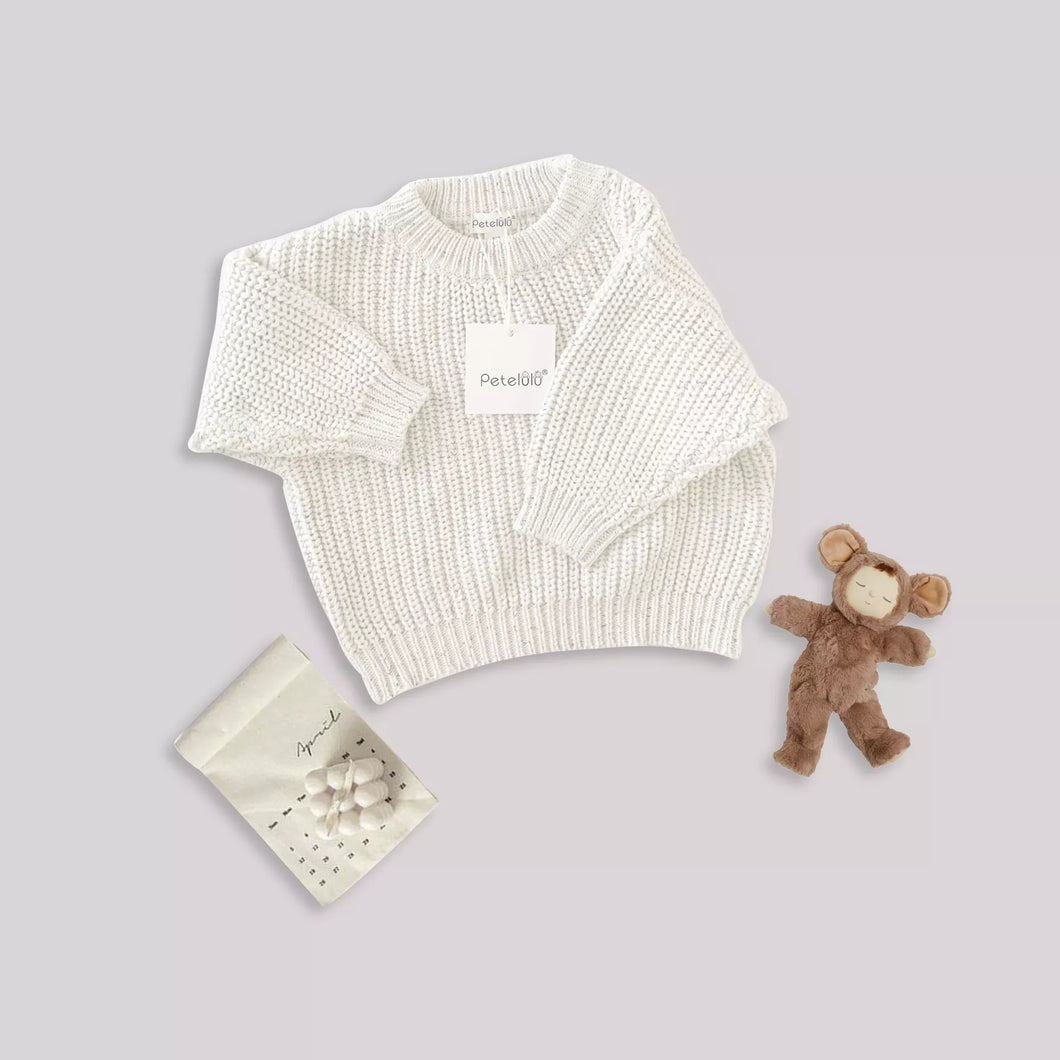 Neutral  Baby Knit Sweater