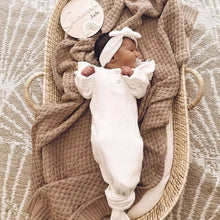 Load image into Gallery viewer, Baby Girl Ruffle Knotted Gown