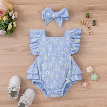 Load image into Gallery viewer, Daisy Ruffled Cotton Muslin Romper