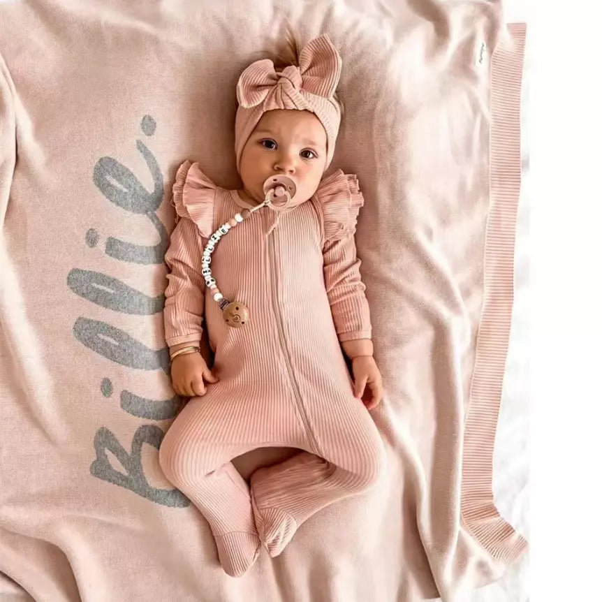 Baby girl ruffle onesie best sale