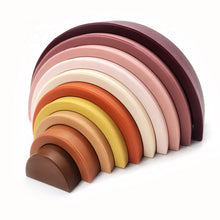 Load image into Gallery viewer, Kids Silicone Rainbow Stacker Nesting Puzzle