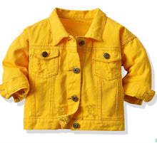 Load image into Gallery viewer, Toddler Vintage Color Denim Jacket