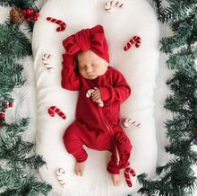 Load image into Gallery viewer, Frill Zip Baby Girl Romper

