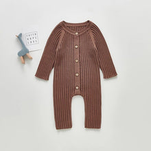 Load image into Gallery viewer, Rib Knitted Baby Jumpsuit
