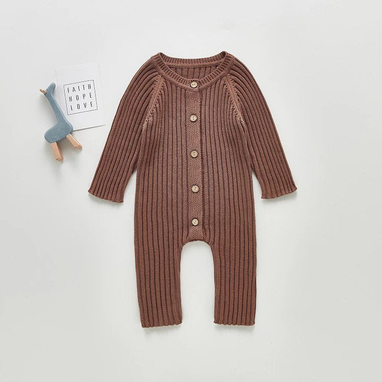 Rib Knitted Baby Jumpsuit