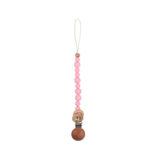 Load image into Gallery viewer, Wooden Pacifier Rattle Clip
