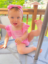 Load image into Gallery viewer, Tie Dye Baby Girls Rompers With Headband
