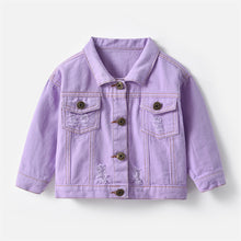 Load image into Gallery viewer, Baby colorful denim jacket
